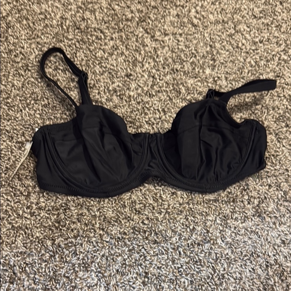Aerie Black Bikini Top with underwire